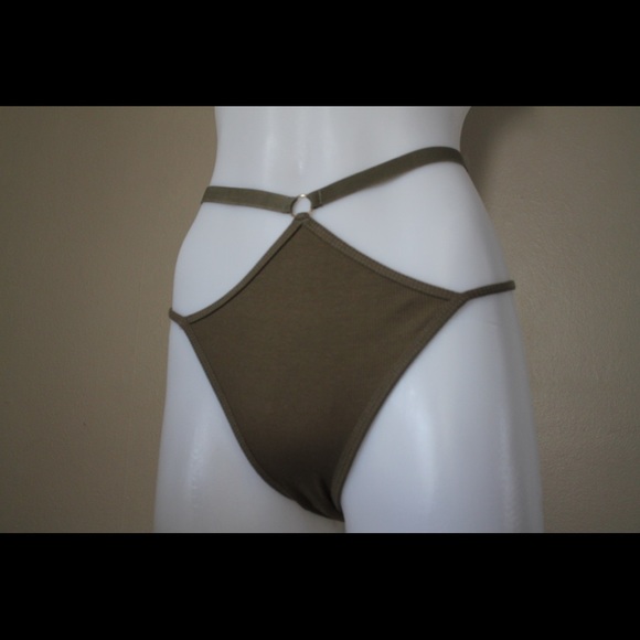 🫒 NWOT ASOS Strappy High Waist Panties - Picture 2 of 6